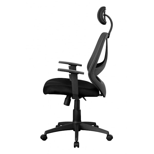 Rootz Kontorstol - Drejestol - Executive stol - Justerbar - Nakkestøtte - Ergonomisk - Sort