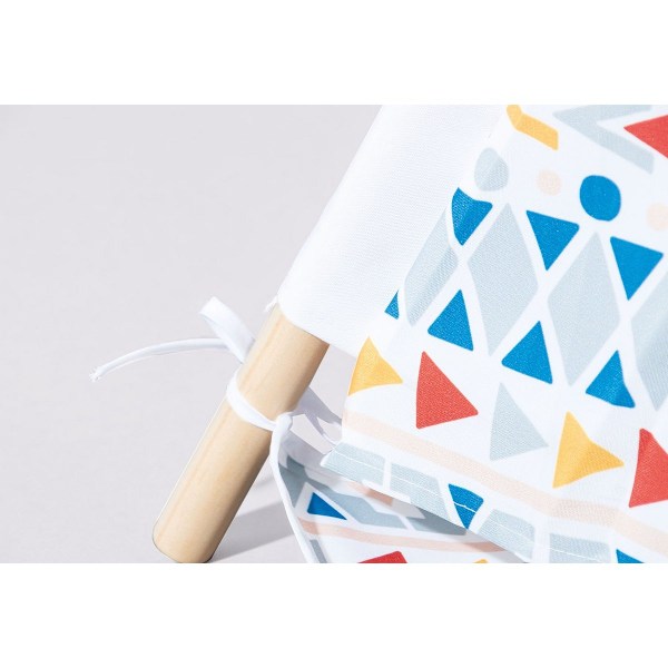 Rootz Kids Tipi Nairatält - Lekstuga inomhus - tipi för barn - Med fönster - Polyester och trä - 120cm x 120cm x 155cm