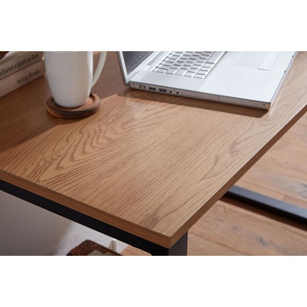 Rootz skrivebord eg indretning - sort 120x60x76 cm design computerbord - Kontorbord til hjemmekontor Small Hell - Arbejdsværelse laptop bord med metal