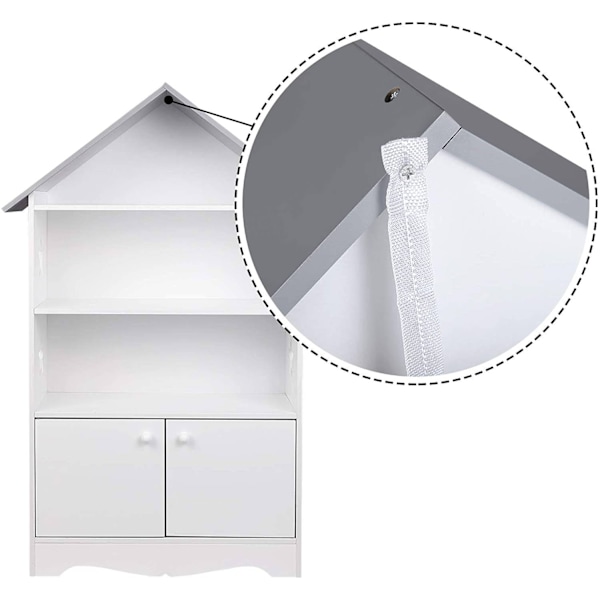 Rootz børnebogreol - Opbevaringshylde til børn - Organisering af børneværelser - Holdbar E1 MDF - Sikker og stabil - Nem montering - 28,3 cm x 115 cm