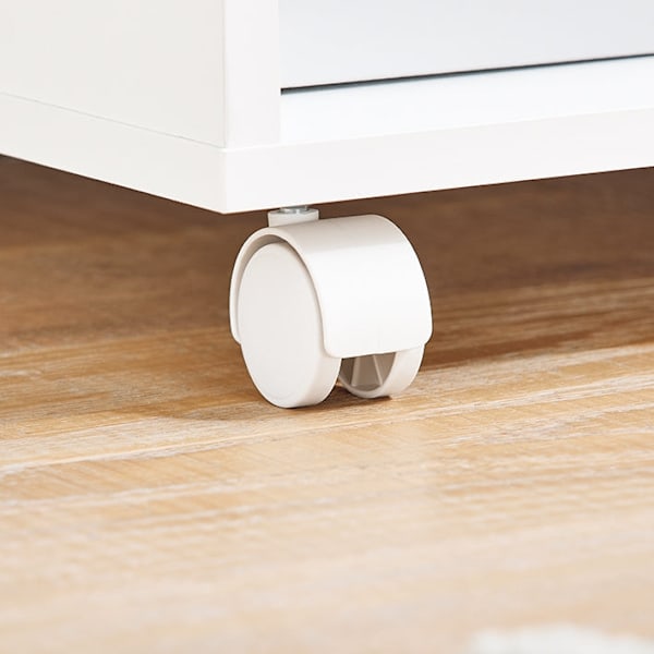 Rootz Rolling Printer Table - Movable Printer Stand - Portable Desk - Holder 65 kg - 63x88x42cm - Let samling