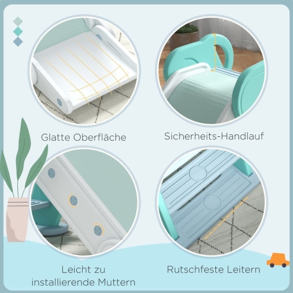 Rootz Toddler Folde Indendørs Rutsjebane - Børne Rutsjebane - Børne Indendørs Rutsjebane - Sikker klatring - Skånsom glidning - Pladsbesparende design