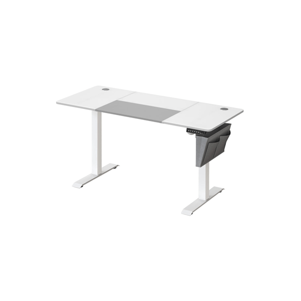 Rootz elektrisk stående skrivebord - Justerbart skrivebord - Sit Stand Skrivebord - Spånplade stålramme - Ikke-vævet stof - 60 cm x 140 cm x (72-120)