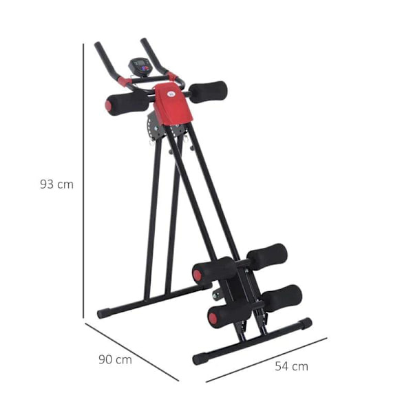 Rootz Magtränare - Tränare - Ryggtränare - Muskeltränare - Svart - 90 X 54 X 93 cm (LXBXH)