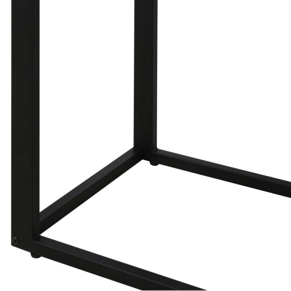 Rootz sidebord - C-formet sidebord - Sofabord - Ståbord - Metal Mdf - Rustik brun - 40,6 x 50,8 x 64,2 cm