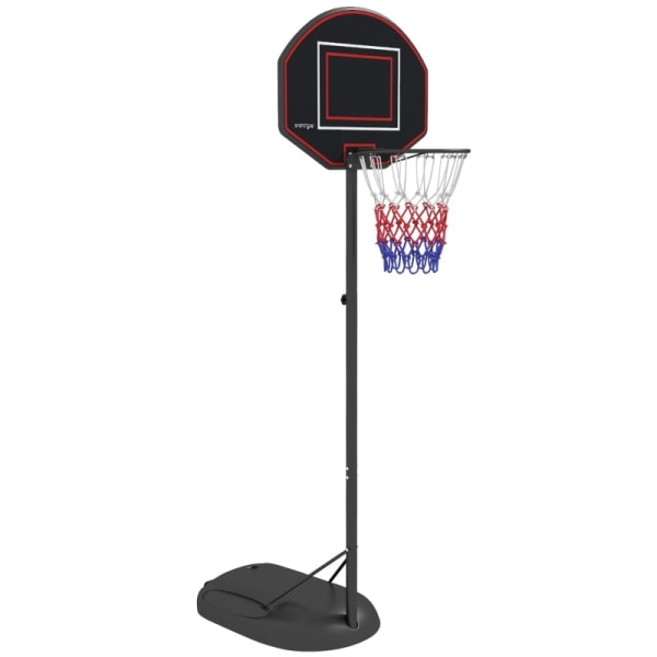 Rootz SPORTNOW Basketball Stand - Justerbar Højde Bøjle - Heavy Duty Stålramme - Mobilt Basketball System - 1,7m til 2,3m Basket Højde - 83cm x 2cm x