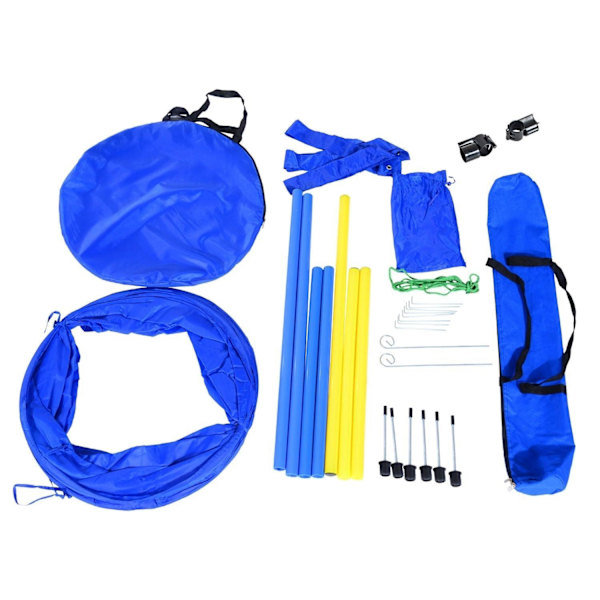 Rootz hundetræningssæt - gul, blå - pe, polyester - 58,27 cm x 23,62 cm x 23,62 cm
