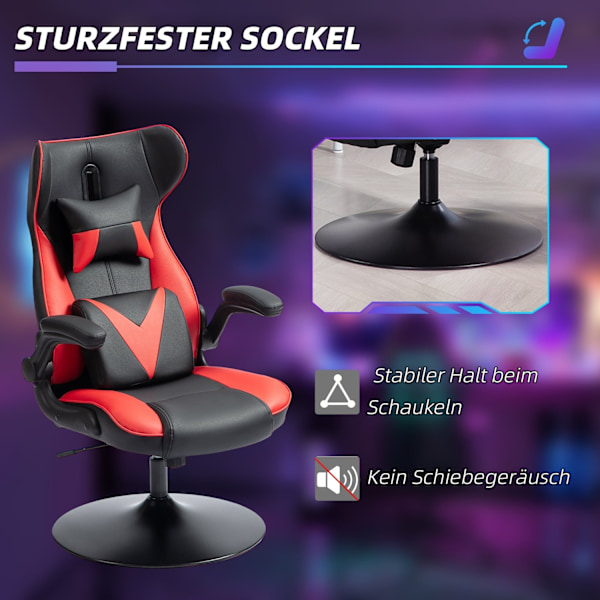 Rootz Gaming Chair - Swivel Chair - Ergonomic Rocking Chair - Justerbar komfort - 67 x 71 x 112 cm