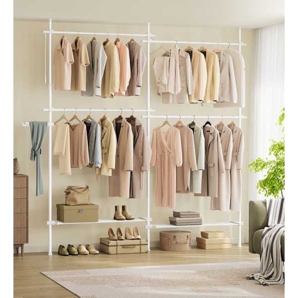 Rootz Klädställ - Organizer - Klädställ - Stål & plast - 33,5 cm x (162-238) cm x (208-310) cm - Vikt 9,7 kg