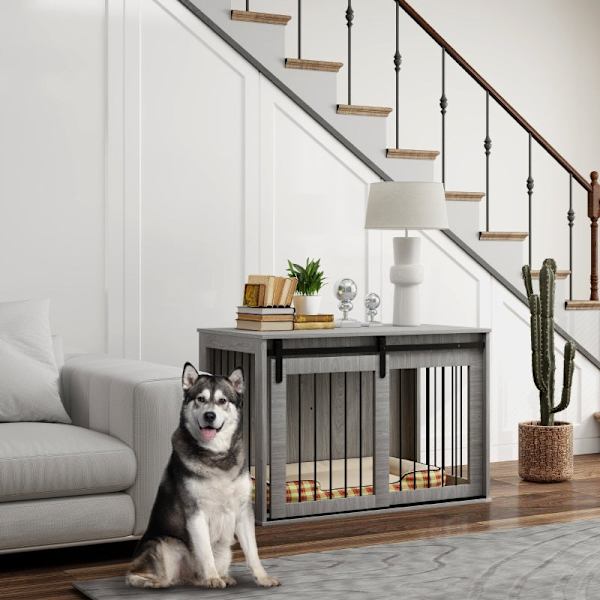 Rootz Hundekasse - Husdyrbur - Husdyr - Luftig ventilation - Staldkonstruktion - 98 cm x 58 cm x 61 cm