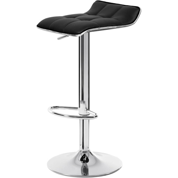 Rootz Barpall - Justerbar bänkstol - Vridbart säte - Ergonomisk design - Hållbar konstruktion - Snygg look - 38cm x 40cm, Höjd 64cm-86cm