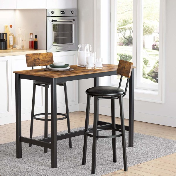 Rootz Barstole - Sæt med 2 barstole - Spisestuestol - Køkken - V
