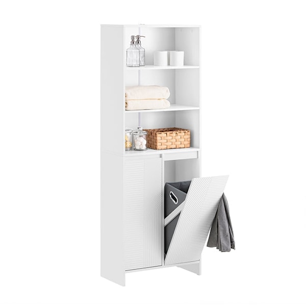 Rootz Tall Badeværelse Skab - Opbevaringsskab - MDF -skab - Rumbesparende design - 60x171x37cm