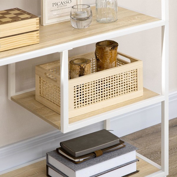 Rootz 7 Level Bookcase Shelf - Metal Frame - Industrial Style - Rymdoptimering - 83 cm x 34 cm x 180 cm