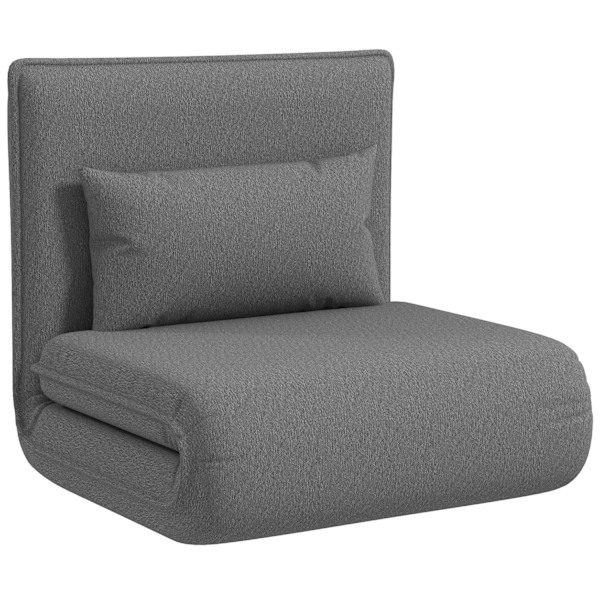 Rootz 3 -i -1 Justerbar gulvstol - Chaise Lounge - Gæsteseng - 6 -positionskomfort - Faux læder - 75 cm x 81 cm x 68 cm