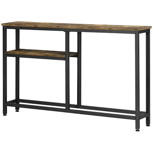 Rootz konsolbord - Sofabord - Entrébord - Industrielt design - Metal og spånplader - 120 cm x 23 cm x 75 cm