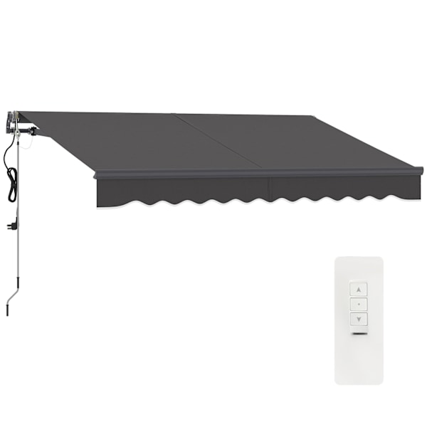 Rootz Klemmmarkise Markise - Udtrækkelig baldakin - Solskygge - UV -beskyttelse - 296 cm x 250 cm - Holdbart aluminium & polyester stof