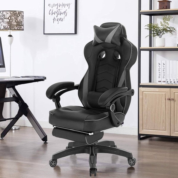 Rootz Ultimate Gaming Chair - Ergonomisk kontorstol - Justerbar computerstol - High-Density Foam Support - Justerbar højde 121cm-128cm - Sæde 56cm x 4