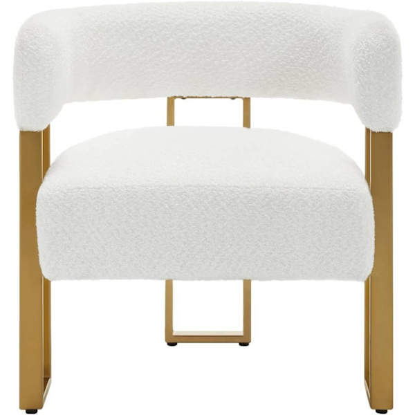 Rootz Chenille Fabric Lounge Chair - Relax Chair - Polstret lænestol - Ergonomisk ryglæn - 67,5 cm x 70 cm x 60 cm