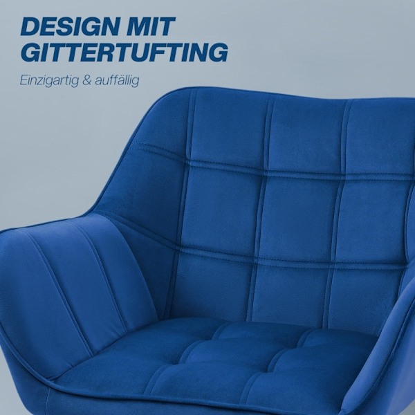 Rootz Scandinavian Style Lounge Chair - Lässtol - Fåtölj - Stark & ​​Kompakt - 67cm x 61,5cm x 71cm