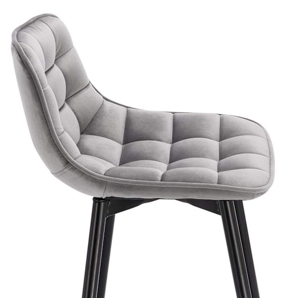Rootz Velvet -baarijakkarat - Työpöytäjakkarat - Keittiöjakkarat - Mukavat ja ergonomiset - Kestävä ja vakaa - Tyylikäs ja monipuolinen - 43 cm x 35,5