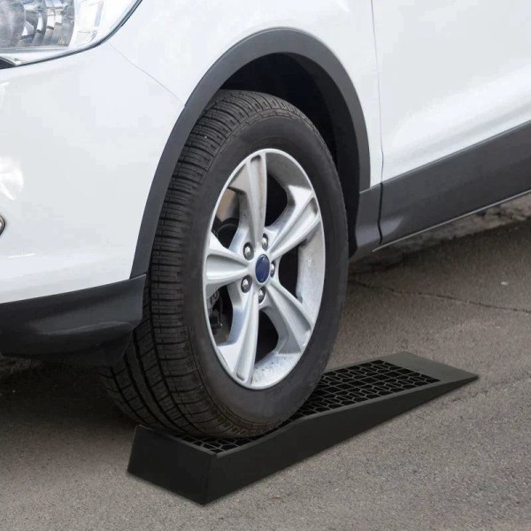 Rootz Ramp - Tröskelramp - Trottoarramp - Gummiramper - Antisladdramper - PP - Svart - 70 x 20 x 8 cm