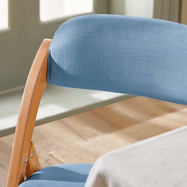 Rootz kokoontaitettava tuoli - keittiön tuoli - pöytätuoli - irrotettava pestävä päällinen - koivurunko - 47cm x 77cm x 60cm