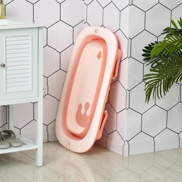 Rootz Ergonomic Baby Bath - Vaaleanpunainen - Pe, Tpe - 33,26 cm