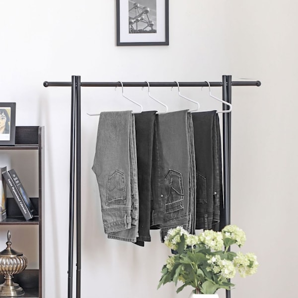 Rootz Buksebøjle - Sæt med 20 metal tøjbøjler - Fløjls buksebøjler - 20 stykker Clip Hanger - Tøj Clip Hanger - Hanging Clip Hanger - Multifunktions C