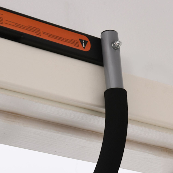 Rootz Chin-up Bar träningshållare - svart, grå - stål, skum, pe - 36,22 cm x 15,75 cm x 6,69 cm