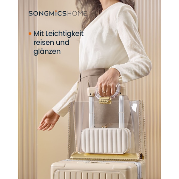 Rootz rejsesmykkeskrin - Organizer-etui - Smykkeopbevaring - PU-læder - 10,5 cm x 20,5 cm x 6 cm - Letvægts