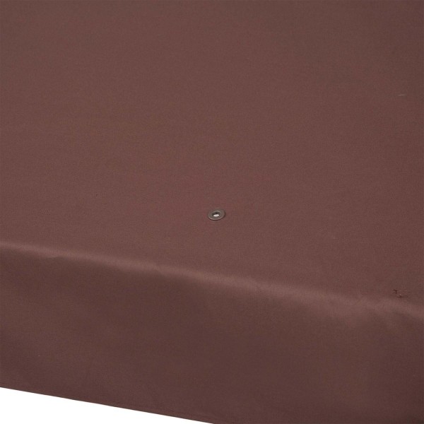 Rootz Gazebo Baldakin - Udskiftningstag - Gazebo Cover - Solskærm - Polyester - Kaffe - 2,93m x 2,93m