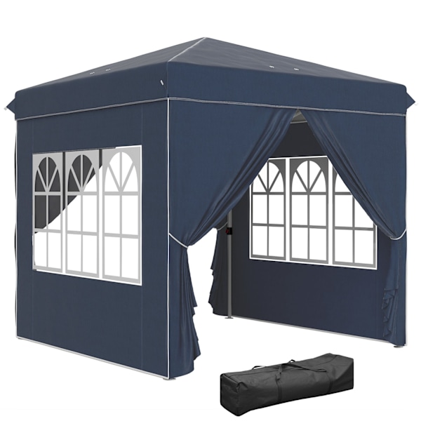 Rootz 2,5 metrin pop -up huvimaja - puutarhateltta - ulkokatos - UPF50+ Suojaus - 248L x 248W x 270H CM - Sisältää sivuseinät ja kantolaukut