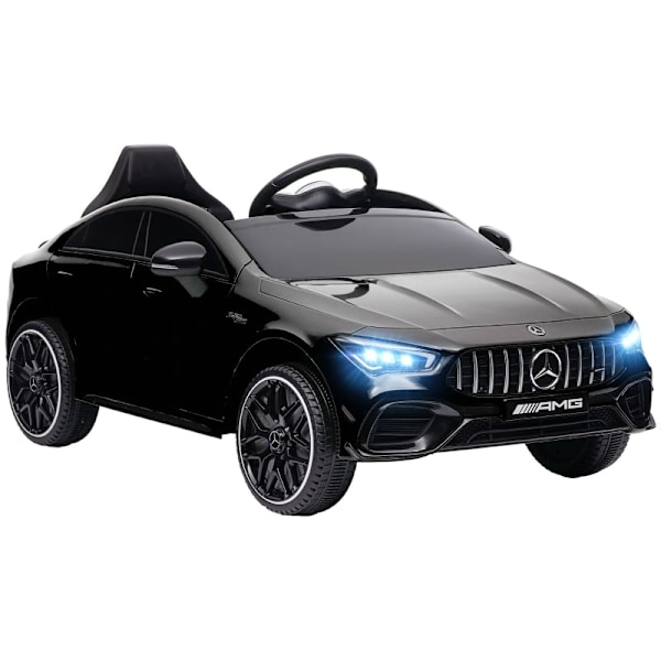 Rootz Elektrisk børnebil - Køretøj til børn - Legetøjsbil - LED-lys og musikanlæg - 110 cm x 61 cm x 45 cm - Mercedes-AMG CLA 45-licens