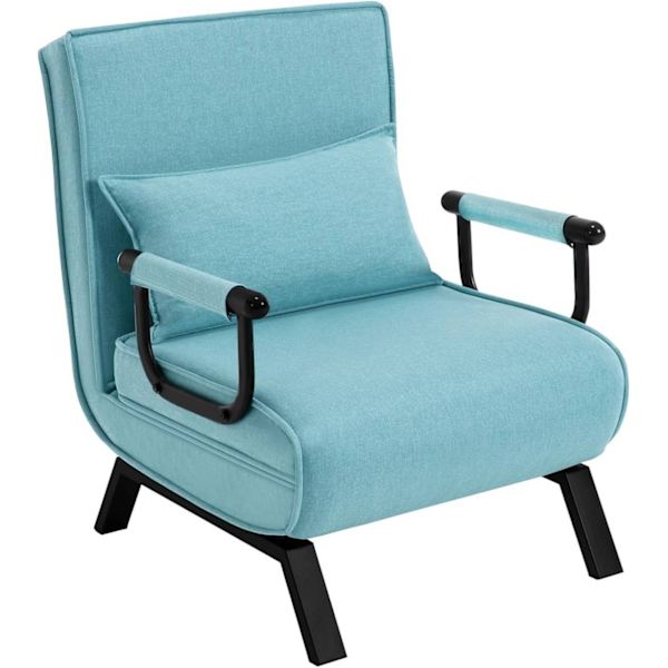 Rootz Cabriolet Sengestol - 3 i 1 Sovesofa - Foldestol - Justerbart ryglæn - Højelastisk skum - Kompakt design - 65 cm x 78 cm x 75 cm