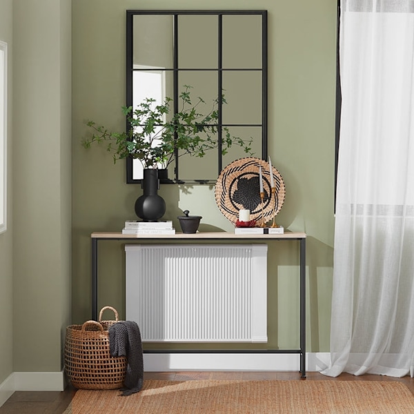 Rootz Vintage Console Bord - Hallbord - Sideboard - MDF och metall - Robust, utrymmesbesparande, Non-Wobble Design - 120cm x 65cm x 20cm