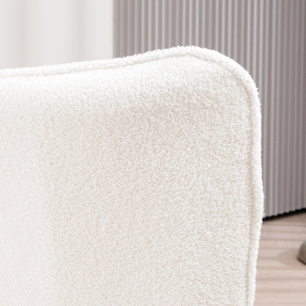 Rootz Wingback Accent -tuoli - Reading Nook -tuoli - Lepotuoli - Faux Lamb -kangas - High-Density Foam - 71cm x 77cm x 102cm