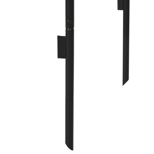 Rootz Garden Arch - Rose Arch - Trellis Arch - Metal Rose Trellis - Havedekoration - Sort - 1,40 x 0,40 x 2,40 m