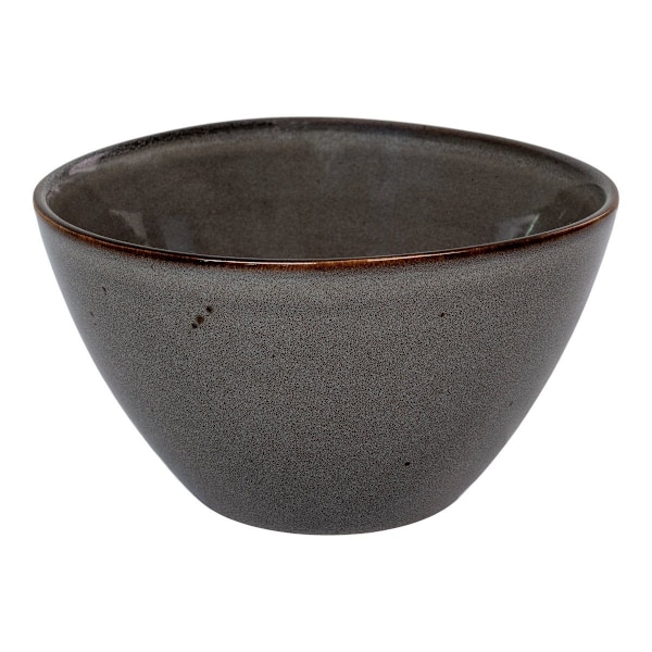 Rootz Selma Ceramic Bowl Set - Grå/bruna serveringsskålar - Dekorativ skålset - Hållbar & stilfull - Ø15cm x 9cm, uppsättning av 4