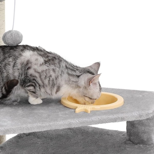 Rootz Cat Bowl - Artificiellt linne - Kattvänlig Mjuk - Stor pla