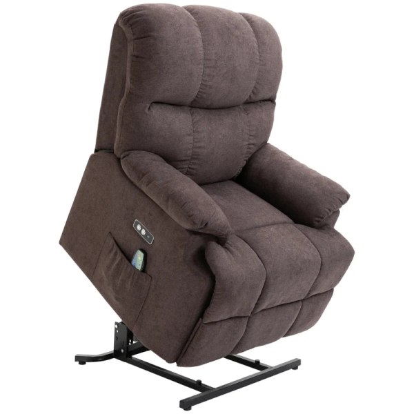 Rootz Massagestol - Stand-up Aid - Afslapningsstol - Nem opladning - Inklusiv fjernbetjening - Multi-layer Board - Usb Interface - Brun - 83L x 95W x