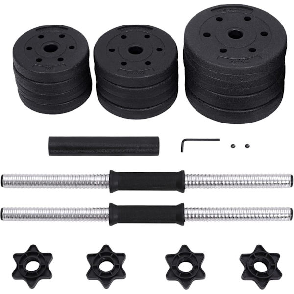Rootz hållarset - vikter - hållare - konditionsträning - Svart - 4 x 2,5 kg - 4 x 1,25 kg - 4 x 1 kg