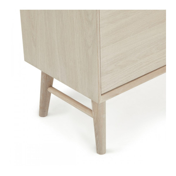 Rootz Highboard - Förvaringsskåp - Skänk - Massiv ek och faner - Tyst Soft-Close - Gott om förvaring - Tidlös design - 40cm x 100cm x 130cm