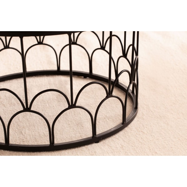 Rootz håndlavet sofabord - Industrielt design - Rundt bord - Nat