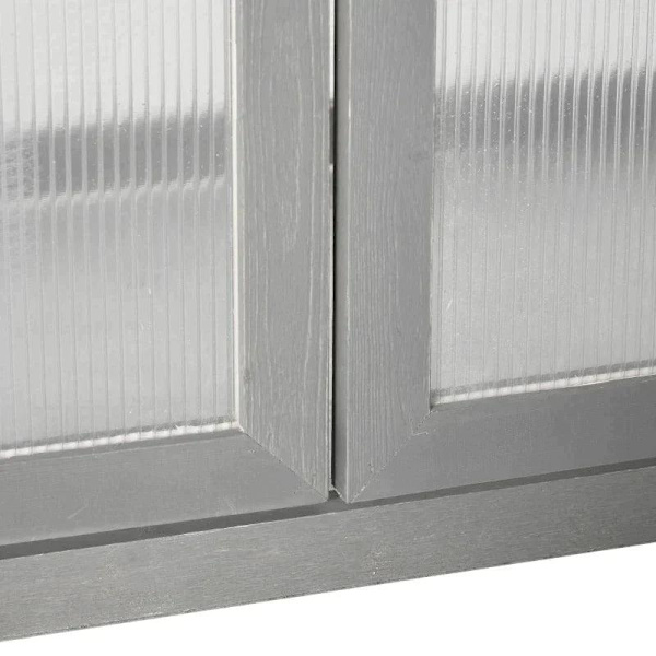 Rootz Greenhouse - Transparent växthus - 3-vånings träväxthus - Trädgårdspolykarbonat kall ram - Grow House - Förvaringshylla - För växter Blommor - M