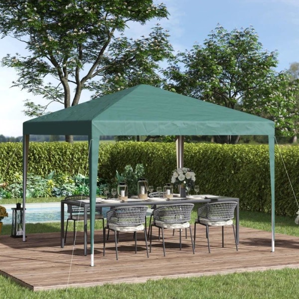 Rootz Gazebo - Pop-up Gazebo - Garden Gazebo - Hopfällbart partytält - Trädgårdstält - UV-skydd - Stål + Oxford - Grön - 2,95 x 2,95 m