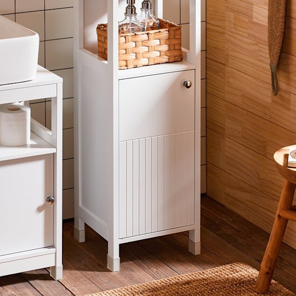 Rootz Single Cabinet - Opbevaringshylde - Justerbar arrangør - Tilpasbare højder - MDF, 30x89x30cm