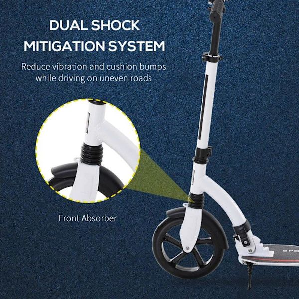 Rootz Kinderscooter - Hvid - Aluminium, Pp, Pu - 36,41 cm x 14,76 cm x 34,25 cm
