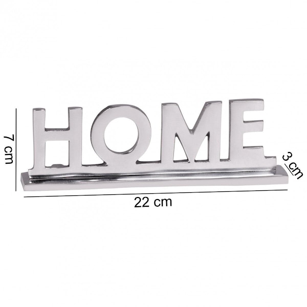 Rootz Bolig dekoration bogstaver design stue spisebord dekoration lejlighed aluminium aluminium bolig dekoration sølv 22 cm
