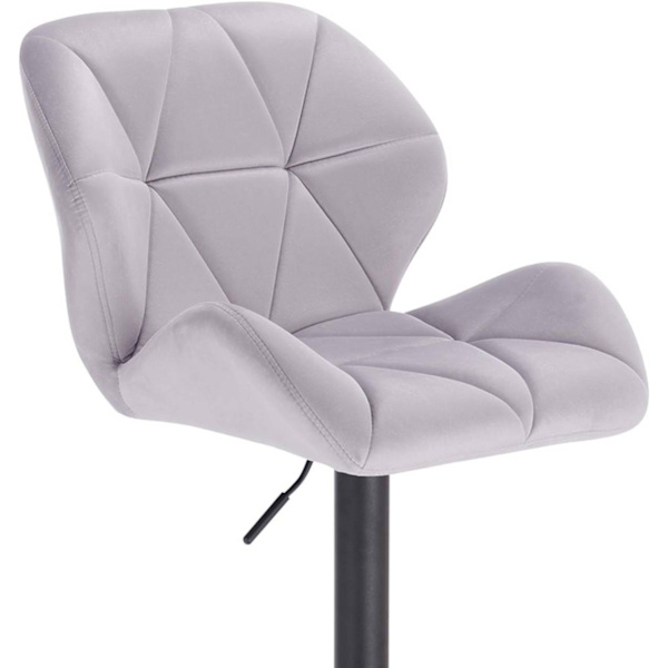 Rootz Set med 8 matstolar - Sammetsklädd - Ergonomisk sittplats - Bekväm, hållbar, golvsäker - Mörkgrå metallben - 85,5 cm x 46 cm x 40,5 cm